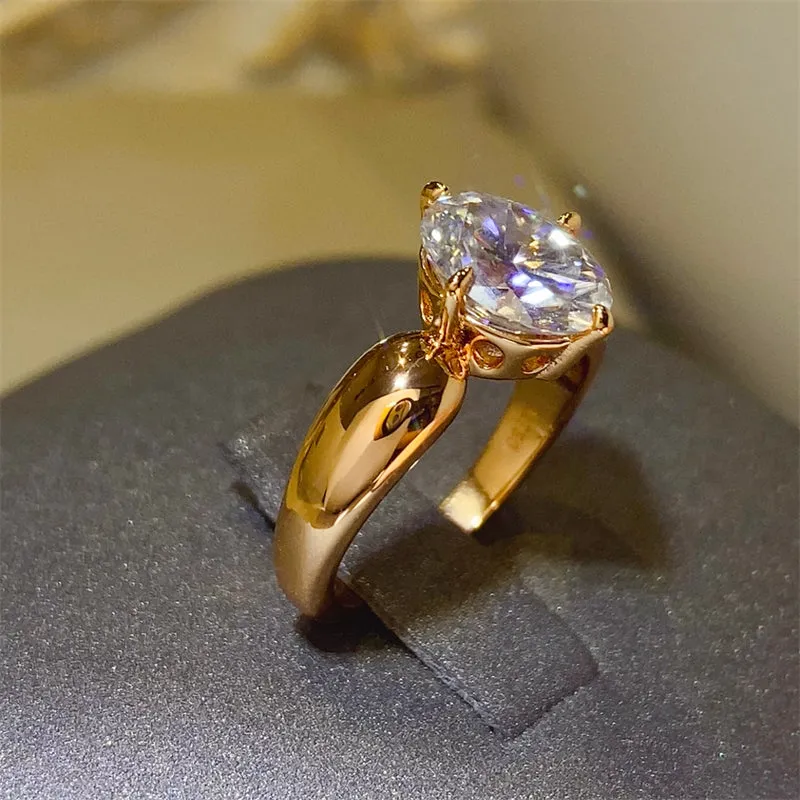 925 Sterling Silver Jewelry 2 Carat Moissanite 925 Sterling Silver Ring