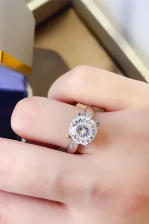 925 Sterling Silver Jewelry 2 Carat Moissanite 925 Sterling Silver Ring