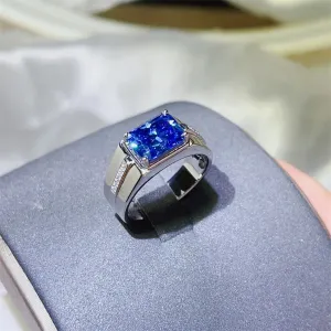 925 Sterling Silver Jewelry 2 Carat Moissanite 925 Sterling Silver Ring