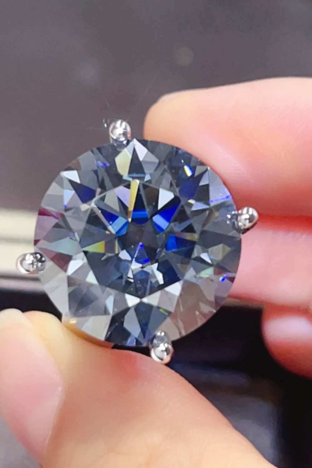 925 Sterling Silver Jewelry 20 Carat Moissanite 925 Sterling Silver Ring