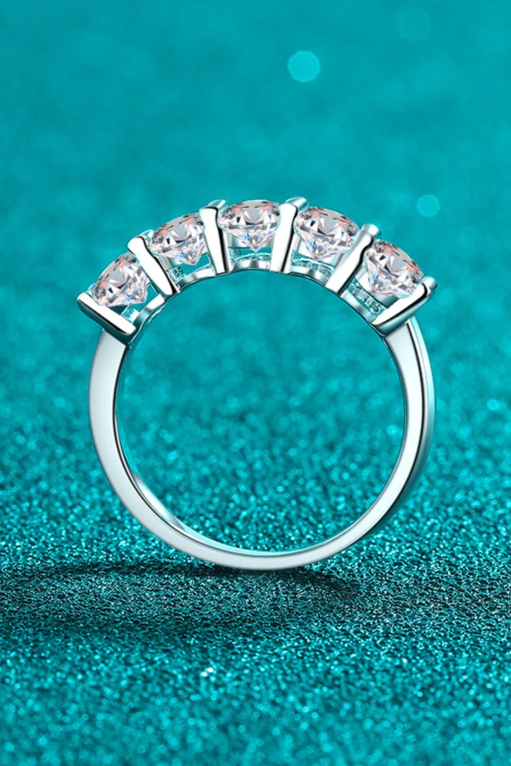925 Sterling Silver Jewelry 2.5 Carat Moissanite 925 Sterling Silver Ring