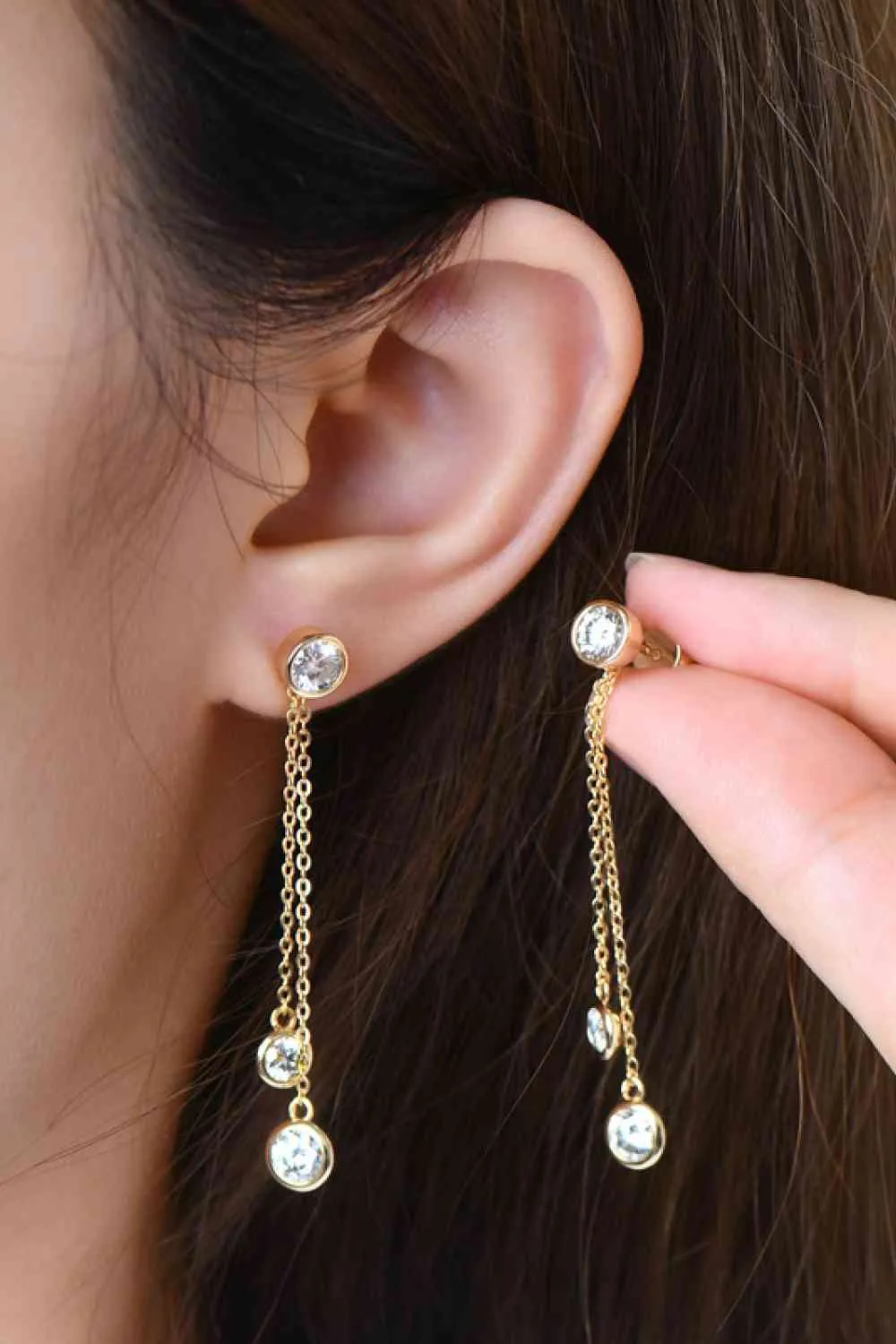 925 Sterling Silver Jewelry 2.6 Carat Moissanite 925 Sterling Silver Earrings
