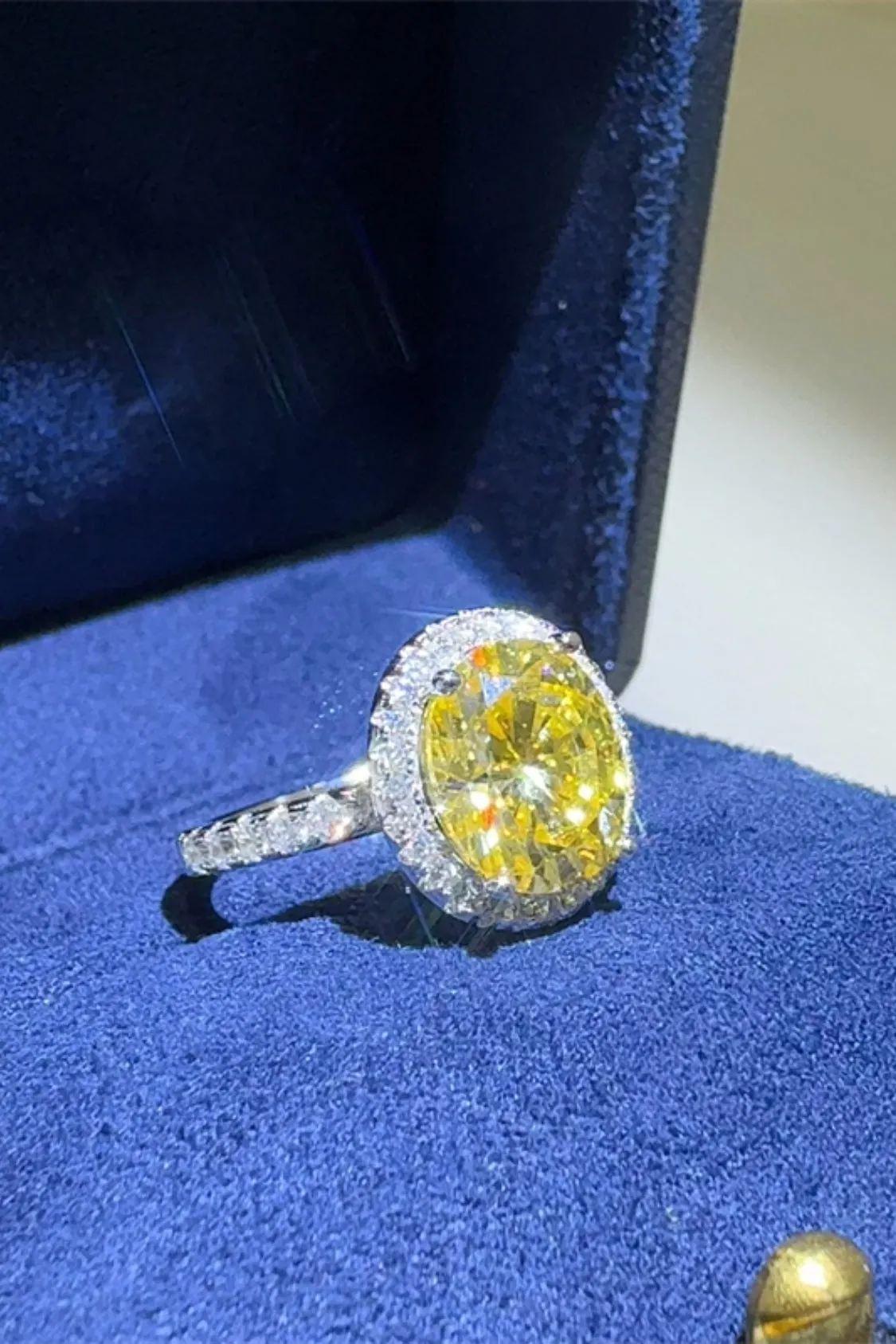 925 Sterling Silver Jewelry 3 Carat Moissanite 925 Sterling Silver Ring