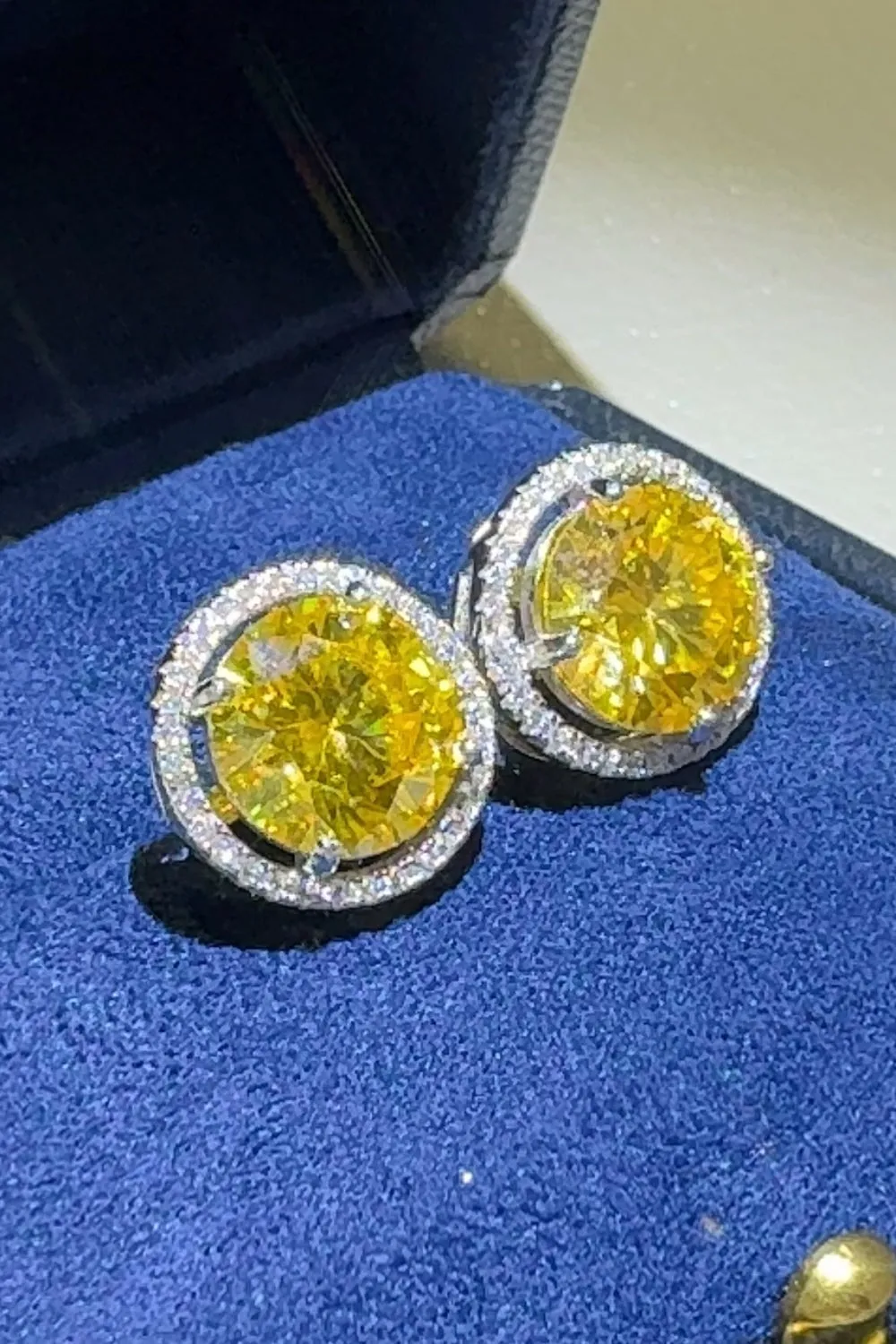 925 Sterling Silver Jewelry 4 Carat Moissanite 925 Sterling Silver Earrings