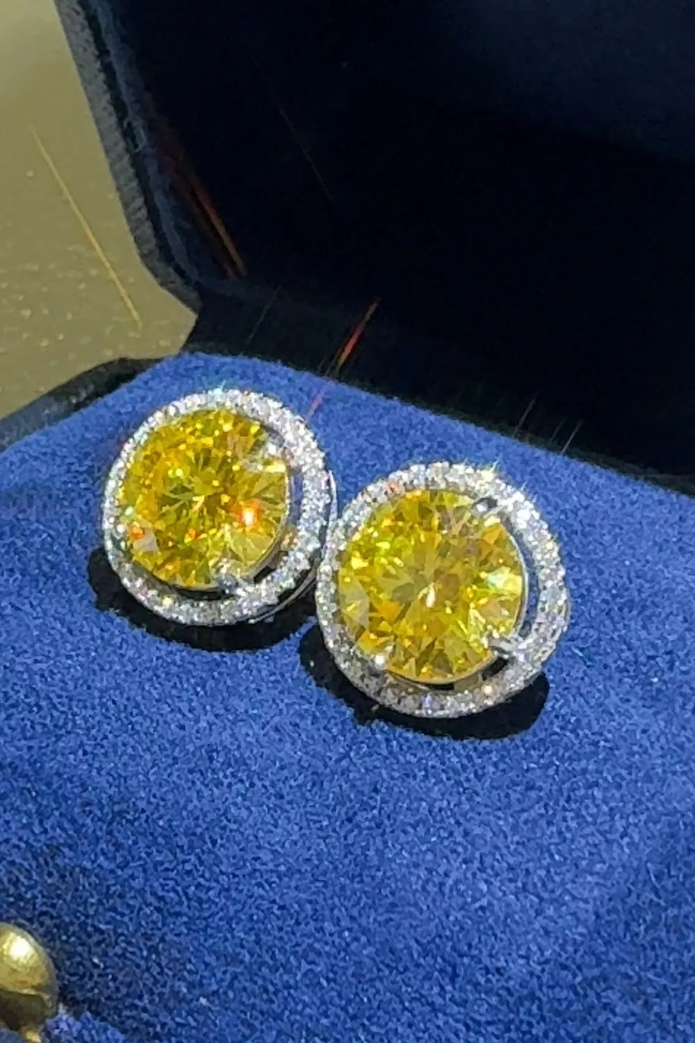 925 Sterling Silver Jewelry 4 Carat Moissanite 925 Sterling Silver Earrings