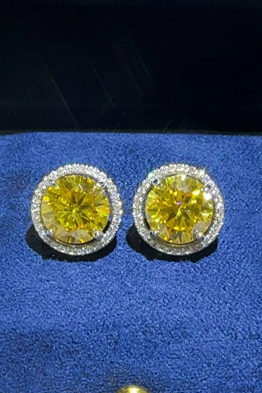 925 Sterling Silver Jewelry 4 Carat Moissanite 925 Sterling Silver Earrings