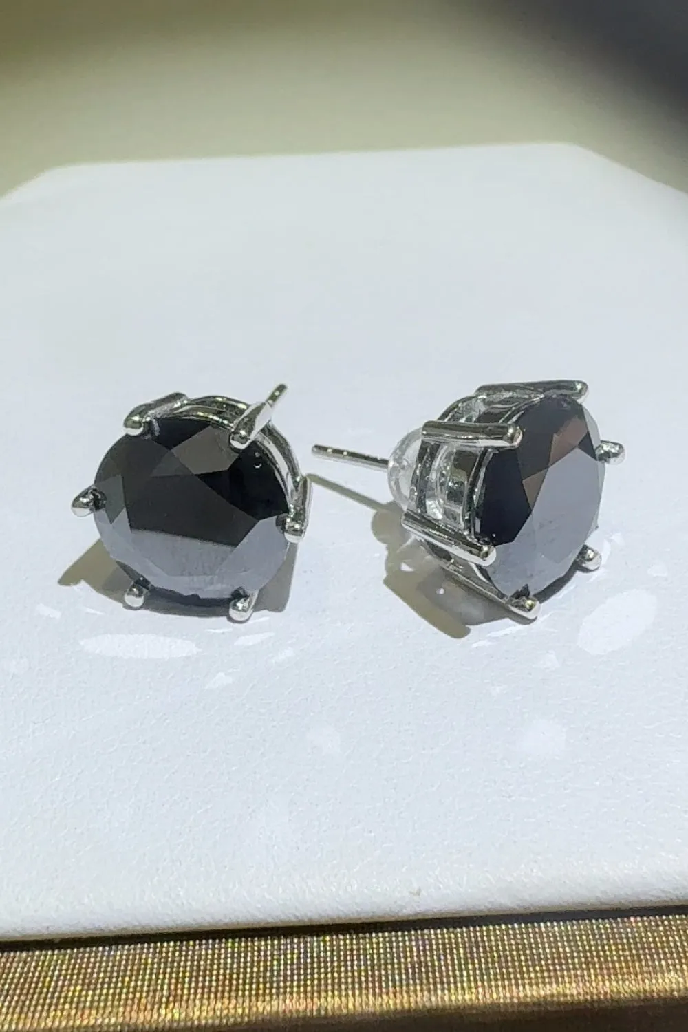 925 Sterling Silver Jewelry 4 Carat  Moissanite 925 Sterling Silver Stud Earrings