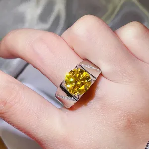 925 Sterling Silver Jewelry 5 Carat Moissanite 925 Sterling Silver Ring