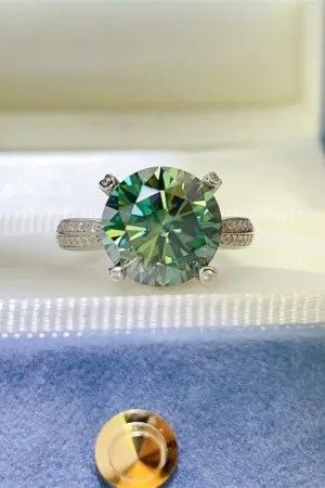 925 Sterling Silver Jewelry 5 Carat Moissanite 925 Sterling Silver Ring