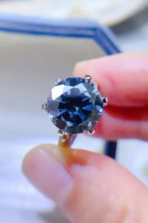 925 Sterling Silver Jewelry 5 Carat Moissanite 925 Sterling Silver Ring