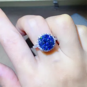 925 Sterling Silver Jewelry 5 Carat Moissanite 925 Sterling Silver Ring
