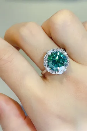 925 Sterling Silver Jewelry 5 Carat Moissanite 925 Sterling Silver Ring