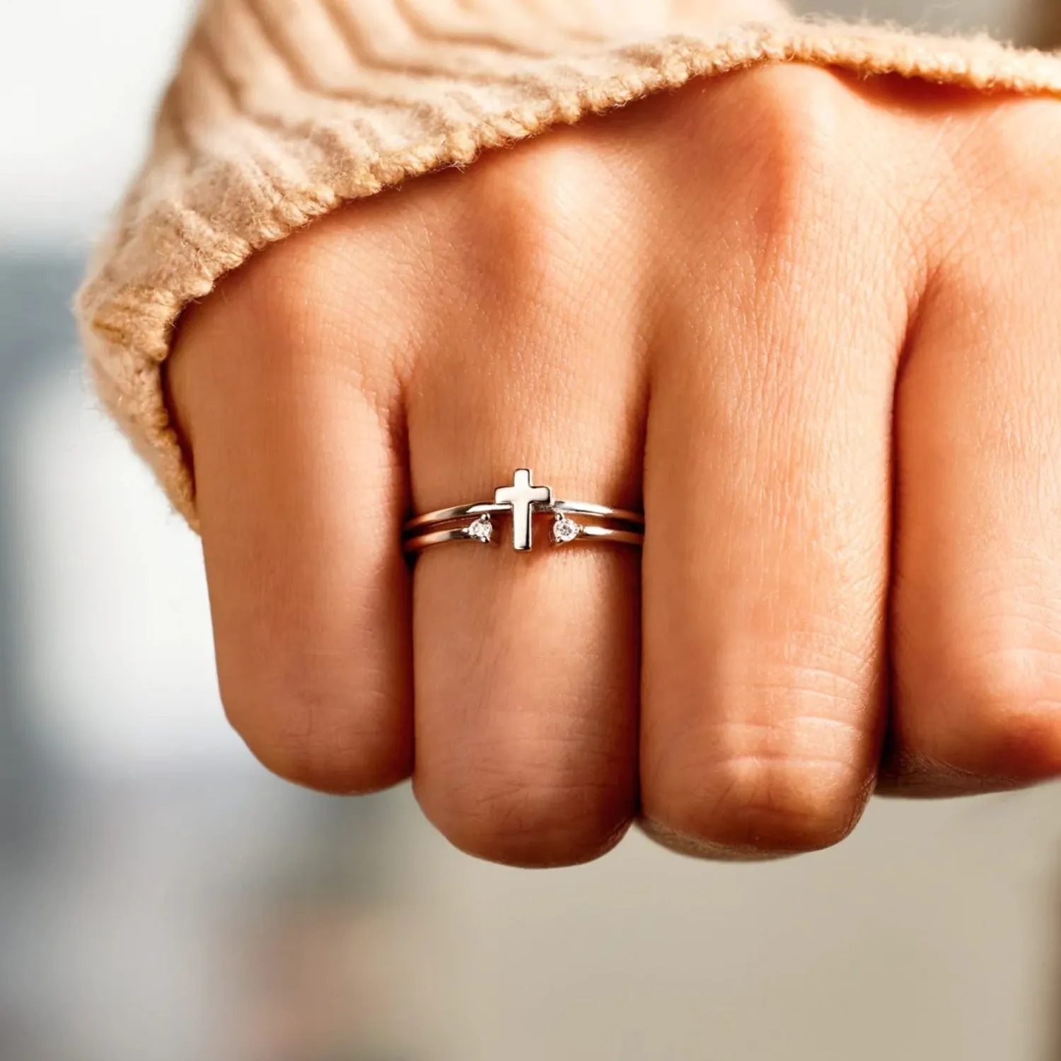 925 Sterling Silver Jewelry 925 Sterling Silver Cross Ring