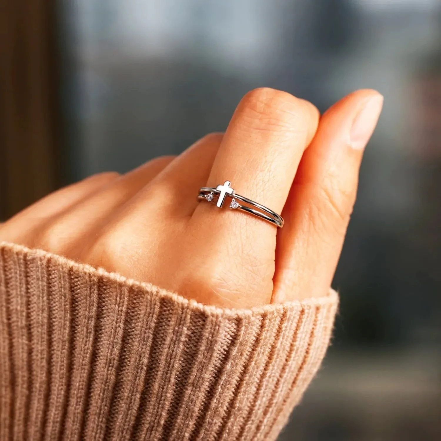 925 Sterling Silver Jewelry 925 Sterling Silver Cross Ring