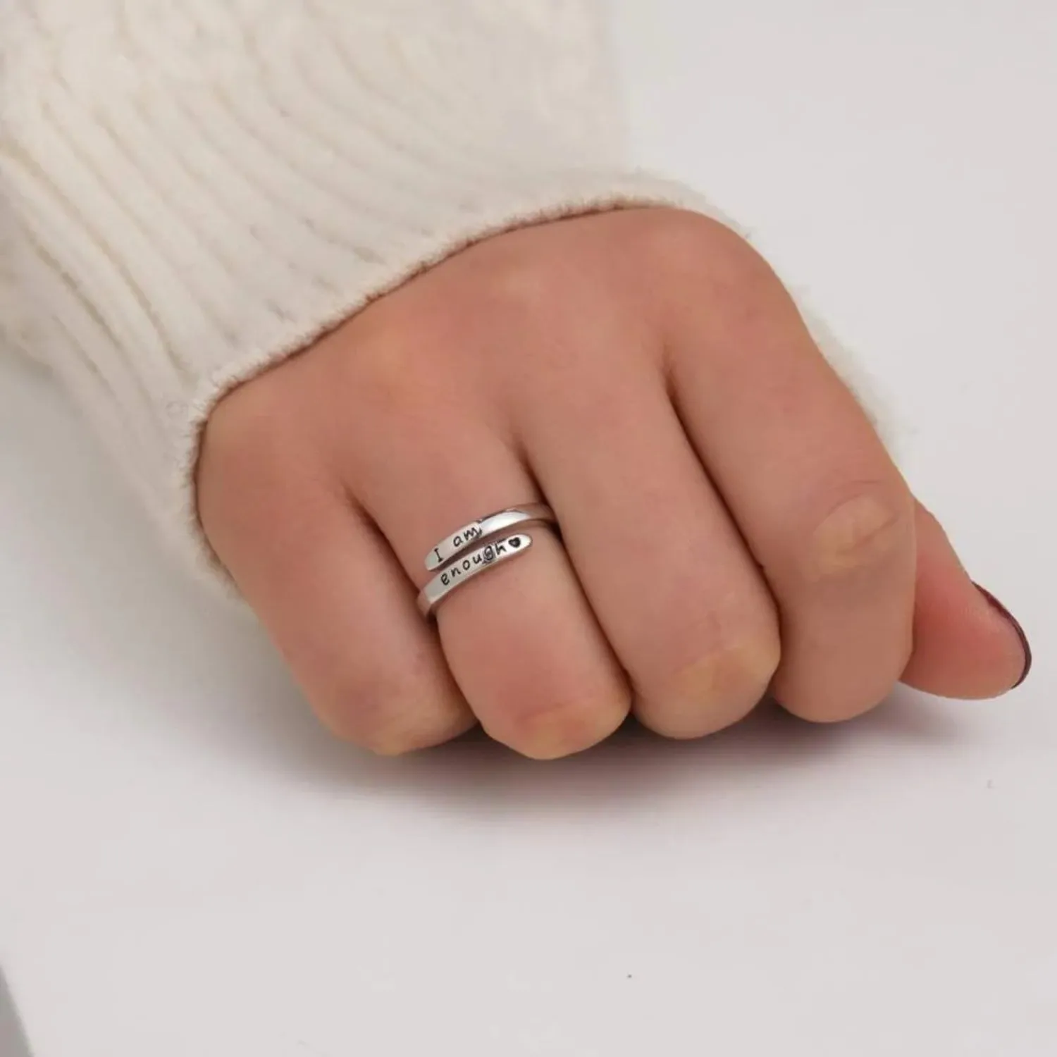 925 Sterling Silver Jewelry 925 Sterling Silver Engraved Bypass Ring