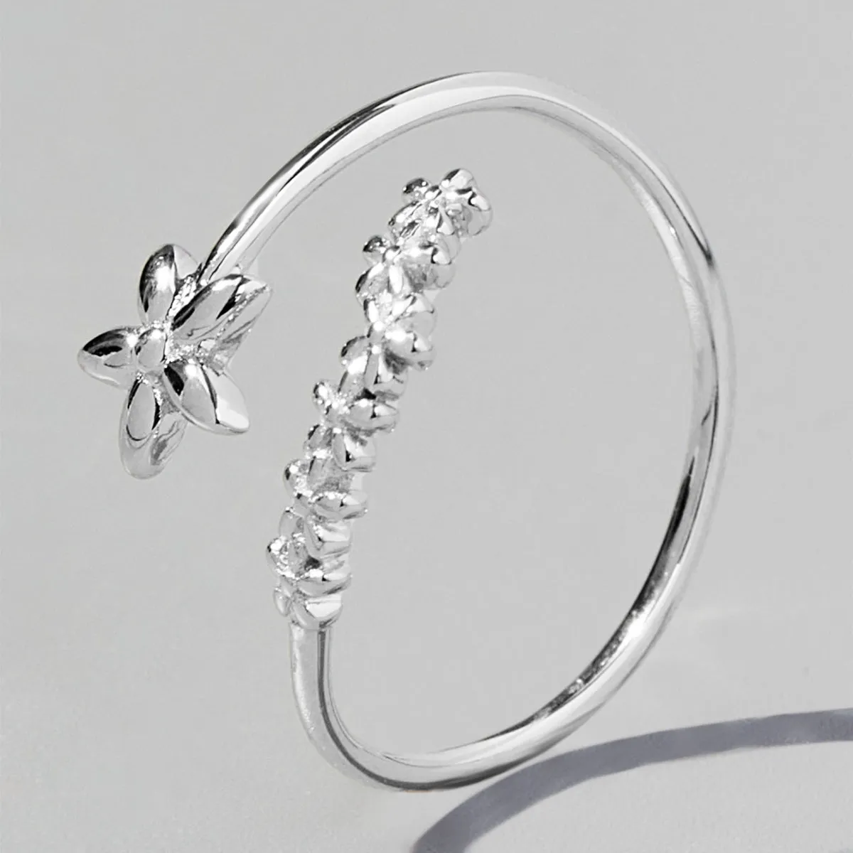 925 Sterling Silver Jewelry 925 Sterling Silver Flower Ring
