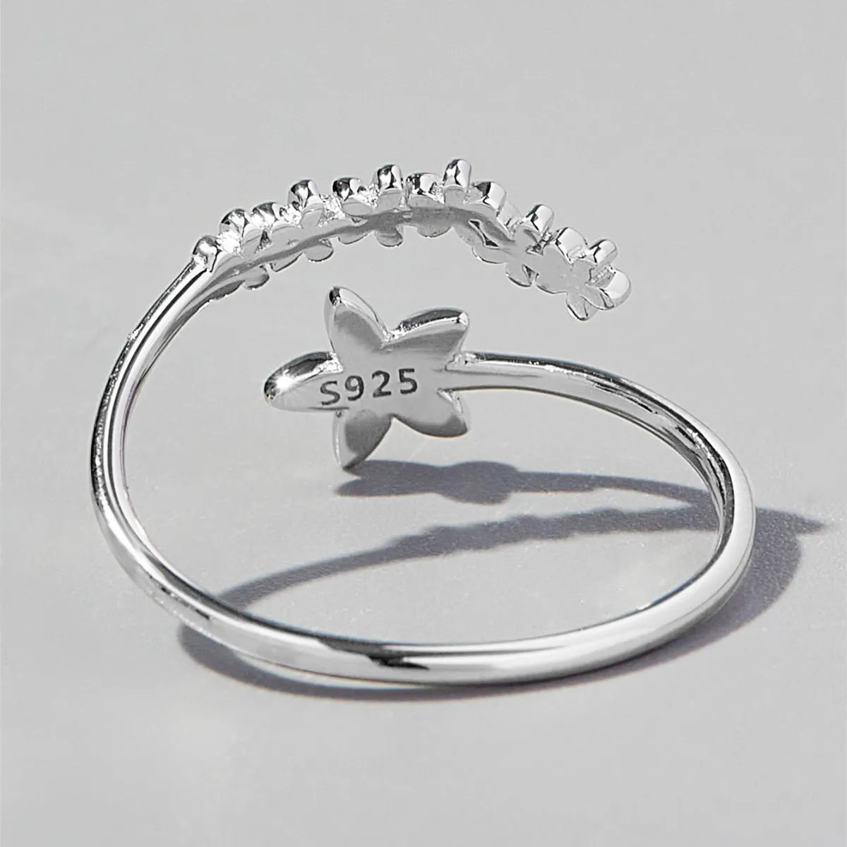 925 Sterling Silver Jewelry 925 Sterling Silver Flower Ring