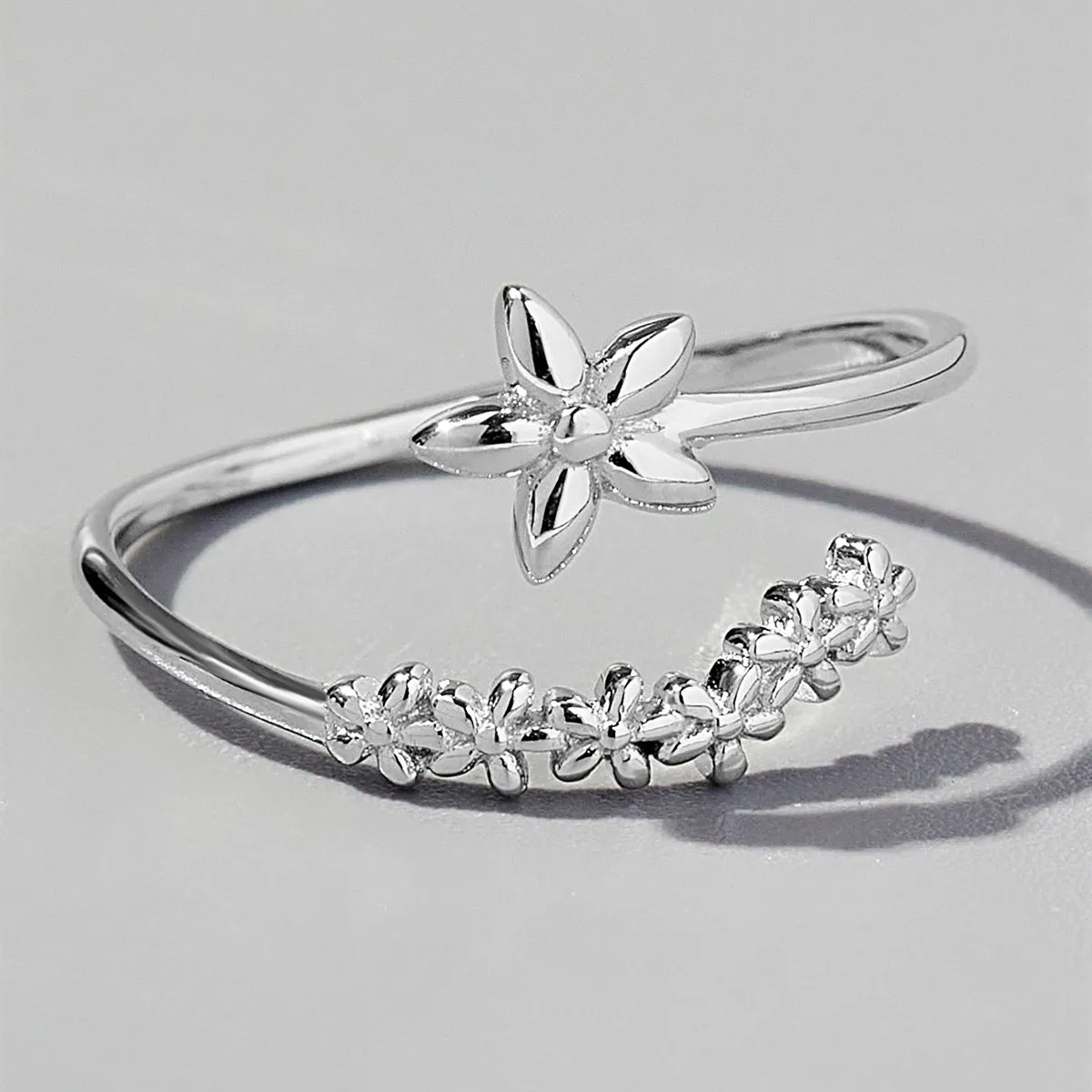 925 Sterling Silver Jewelry 925 Sterling Silver Flower Ring