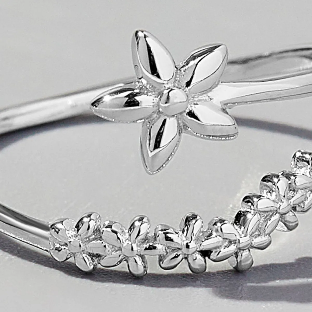 925 Sterling Silver Jewelry 925 Sterling Silver Flower Ring