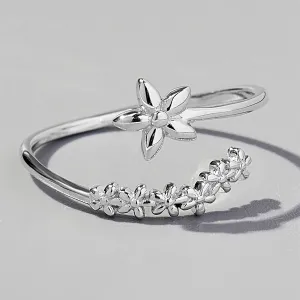 925 Sterling Silver Jewelry 925 Sterling Silver Flower Ring