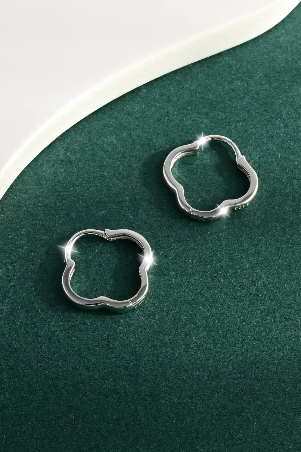 925 Sterling Silver Jewelry 925 Sterling Silver Inlaid Zircon Earrings