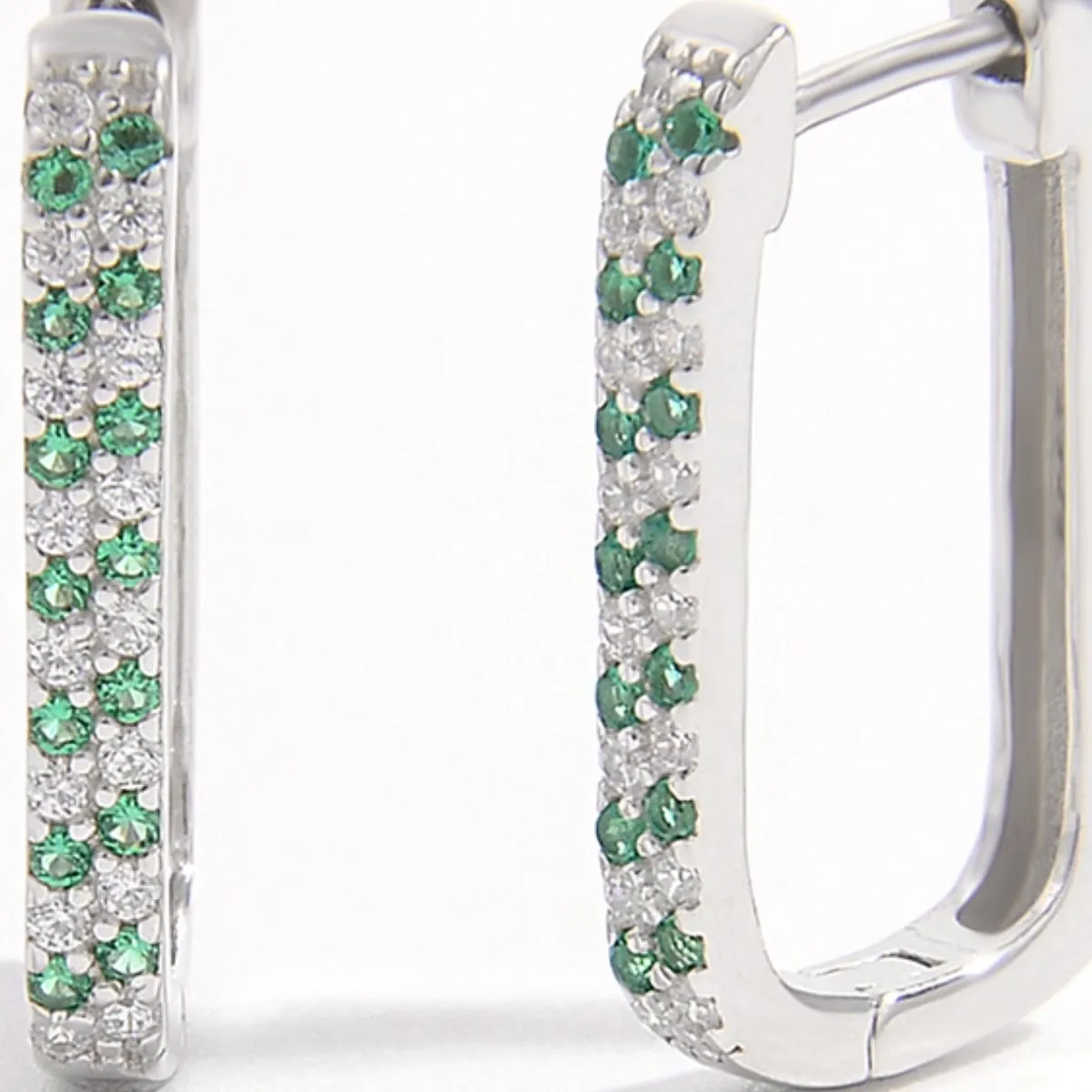 925 Sterling Silver Jewelry 925 Sterling Silver Inlaid Zircon Earrings