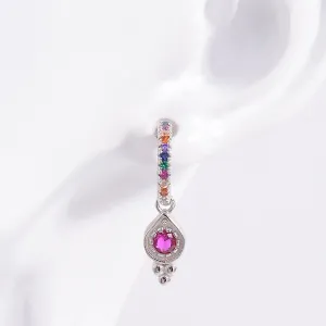 925 Sterling Silver Jewelry 925 Sterling Silver Inlaid Zircon Earrings