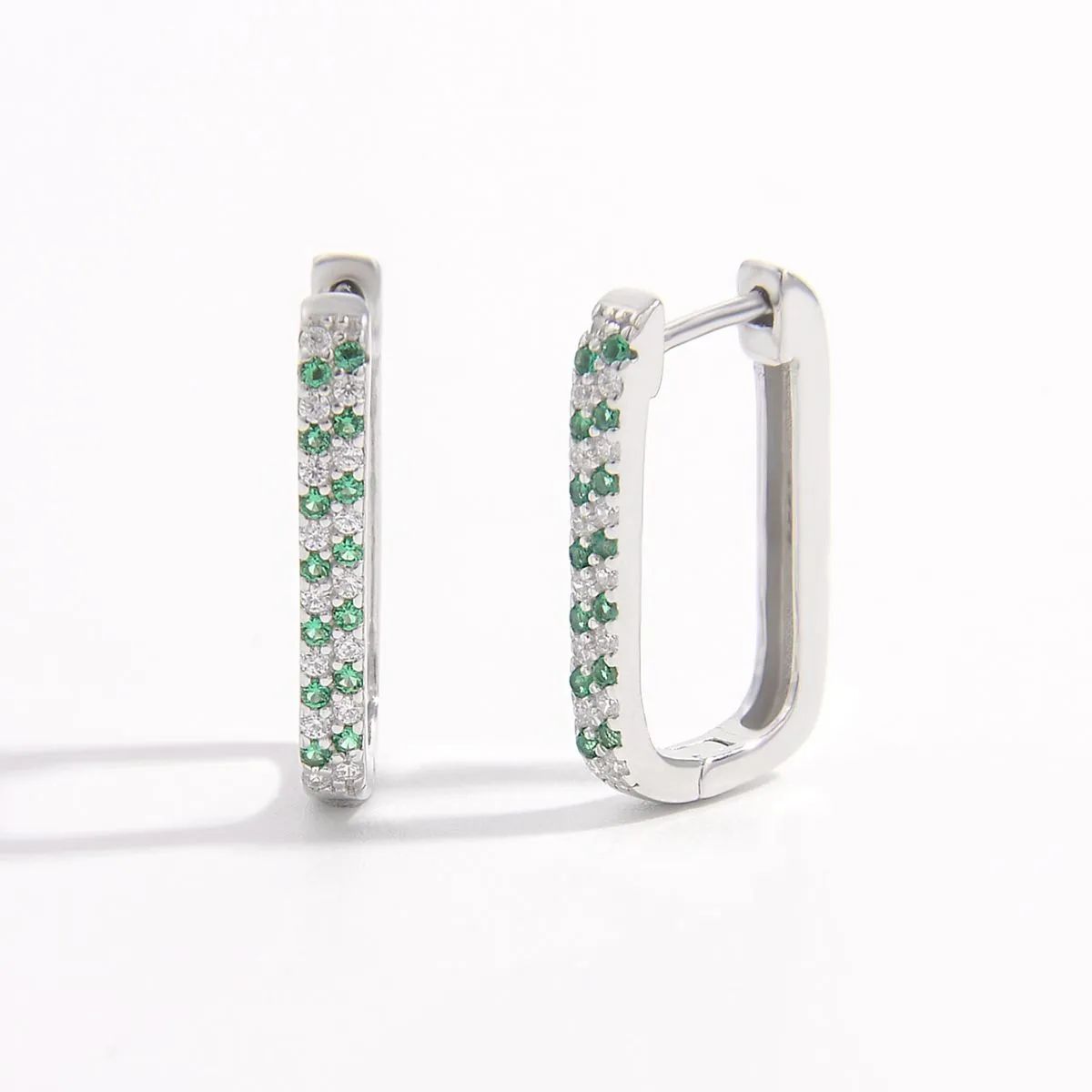 925 Sterling Silver Jewelry 925 Sterling Silver Inlaid Zircon Earrings