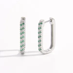 925 Sterling Silver Jewelry 925 Sterling Silver Inlaid Zircon Earrings