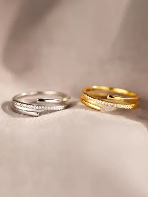 925 Sterling Silver Jewelry 925 Sterling Silver Inlaid Zircon Ring