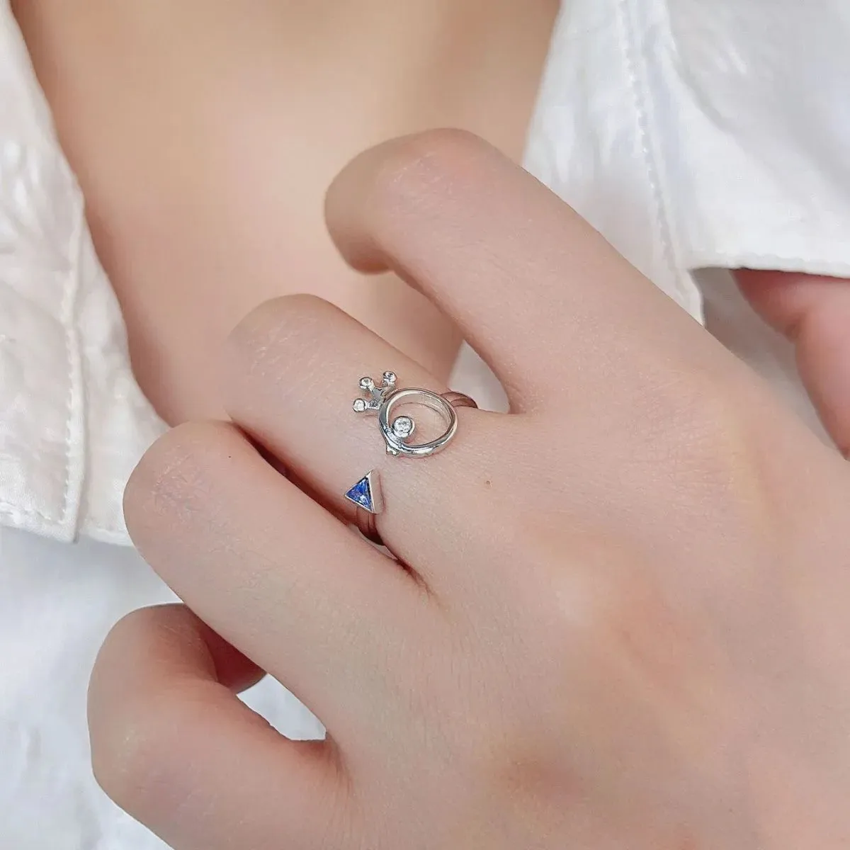 925 Sterling Silver Jewelry 925 Sterling Silver Inlaid Zircon Ring