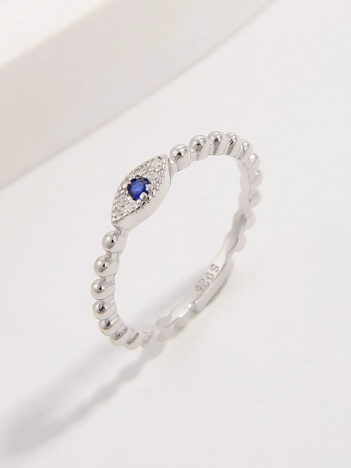925 Sterling Silver Jewelry 925 Sterling Silver Inlaid Zircon Ring