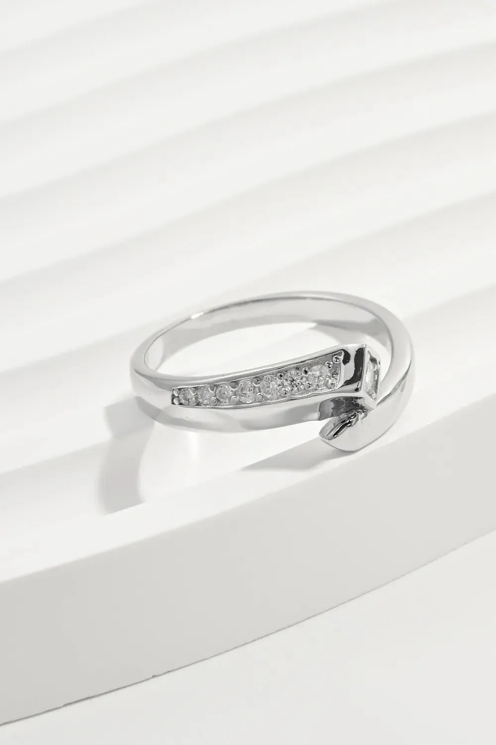 925 Sterling Silver Jewelry 925 Sterling Silver Inlaid Zircon Ring