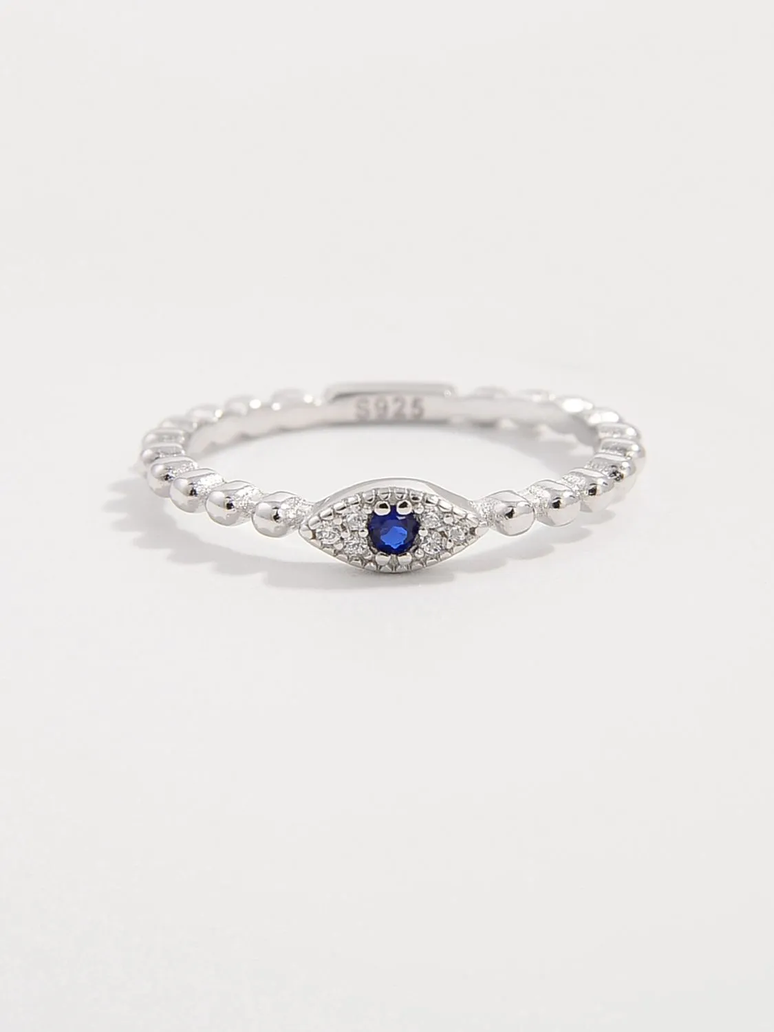 925 Sterling Silver Jewelry 925 Sterling Silver Inlaid Zircon Ring