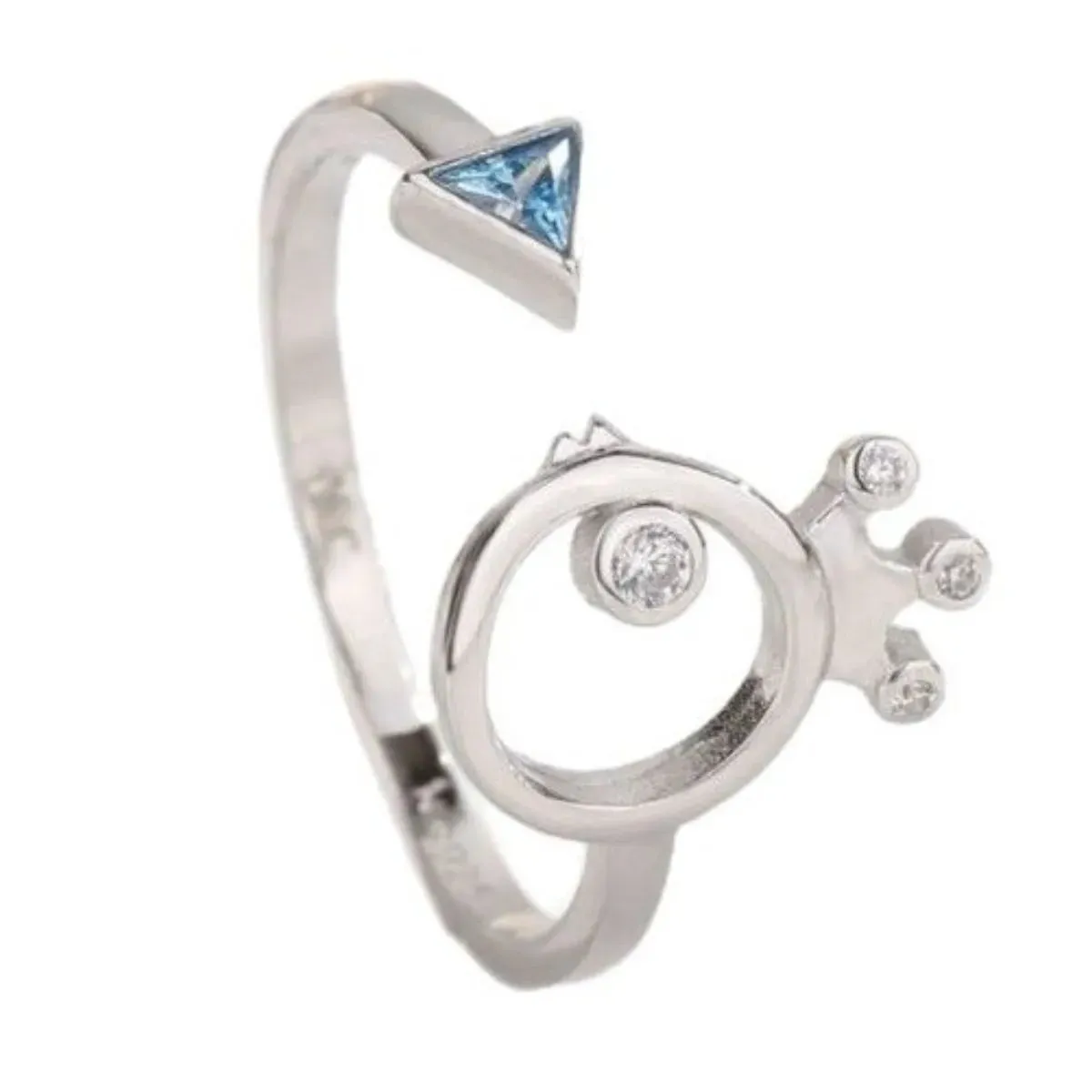 925 Sterling Silver Jewelry 925 Sterling Silver Inlaid Zircon Ring