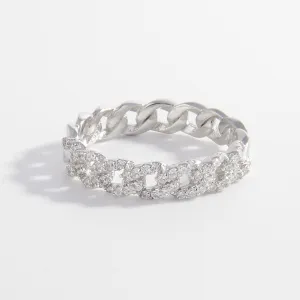 925 Sterling Silver Jewelry 925 Sterling Silver Inlaid Zircon Ring