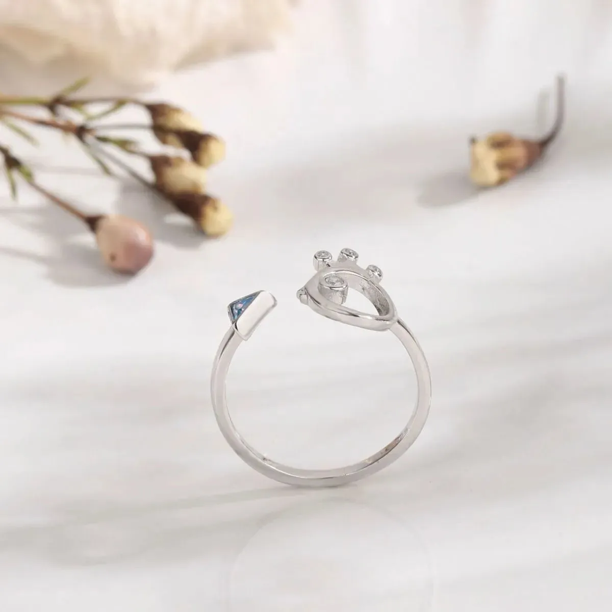 925 Sterling Silver Jewelry 925 Sterling Silver Inlaid Zircon Ring