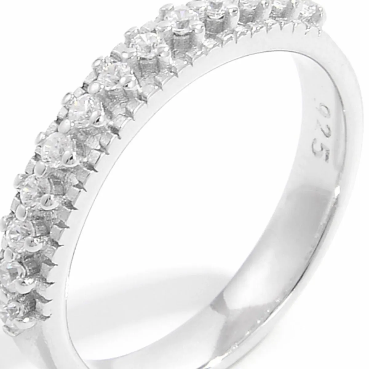 925 Sterling Silver Jewelry 925 Sterling Silver Inlaid Zircon Ring