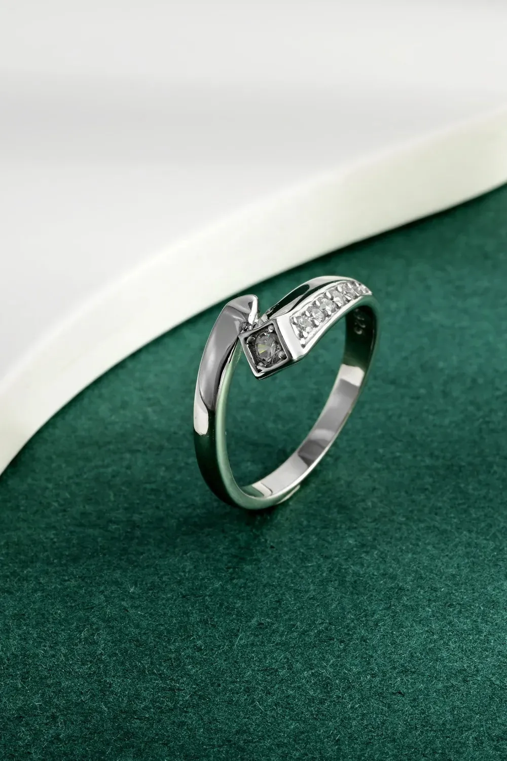 925 Sterling Silver Jewelry 925 Sterling Silver Inlaid Zircon Ring