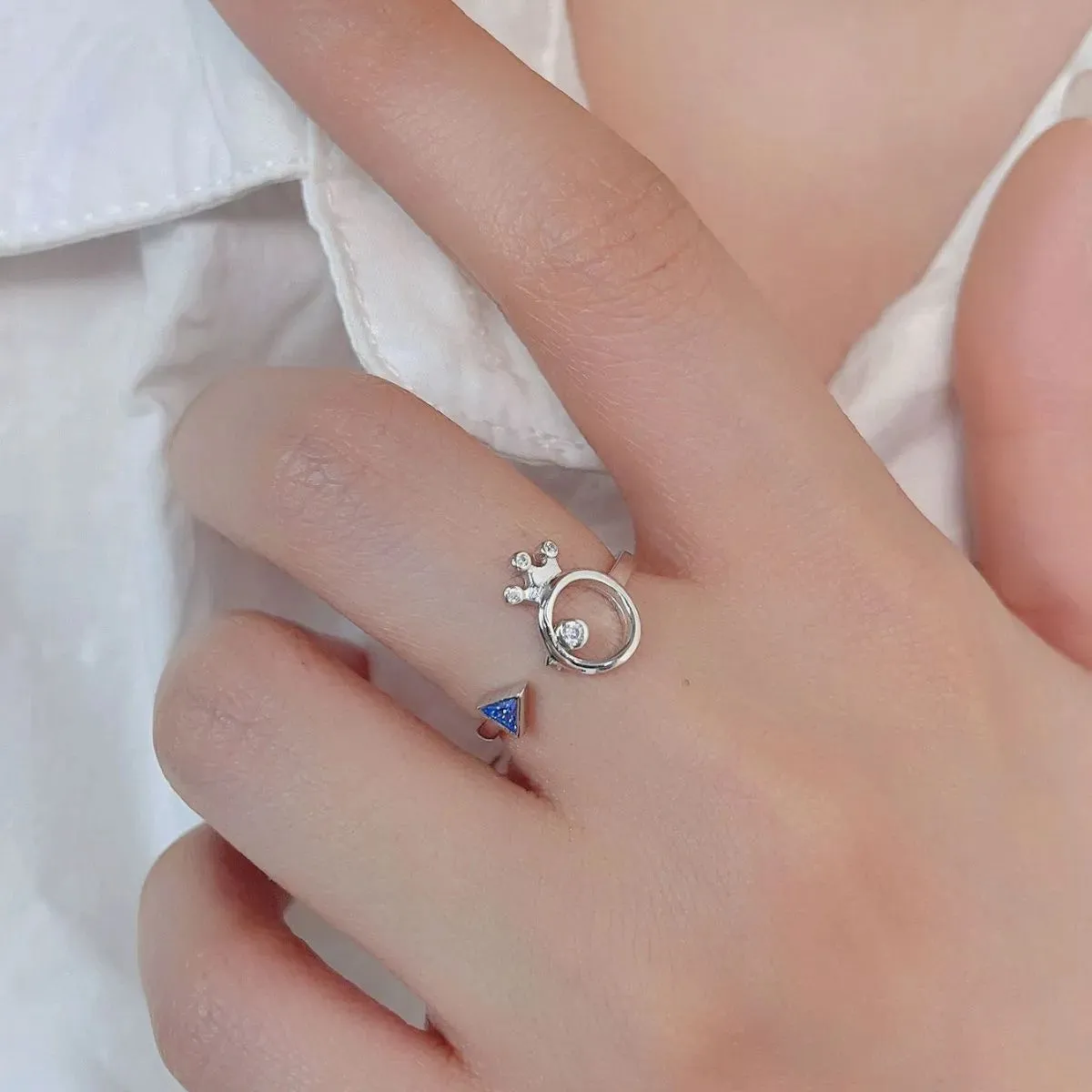 925 Sterling Silver Jewelry 925 Sterling Silver Inlaid Zircon Ring