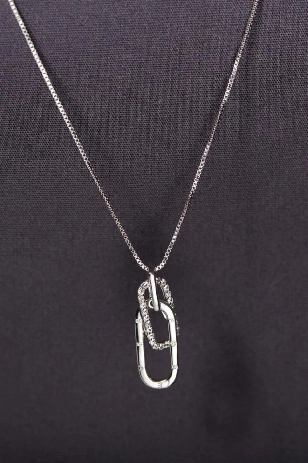925 Sterling Silver Jewelry 925 Sterling Silver Inland Zircon Necklace