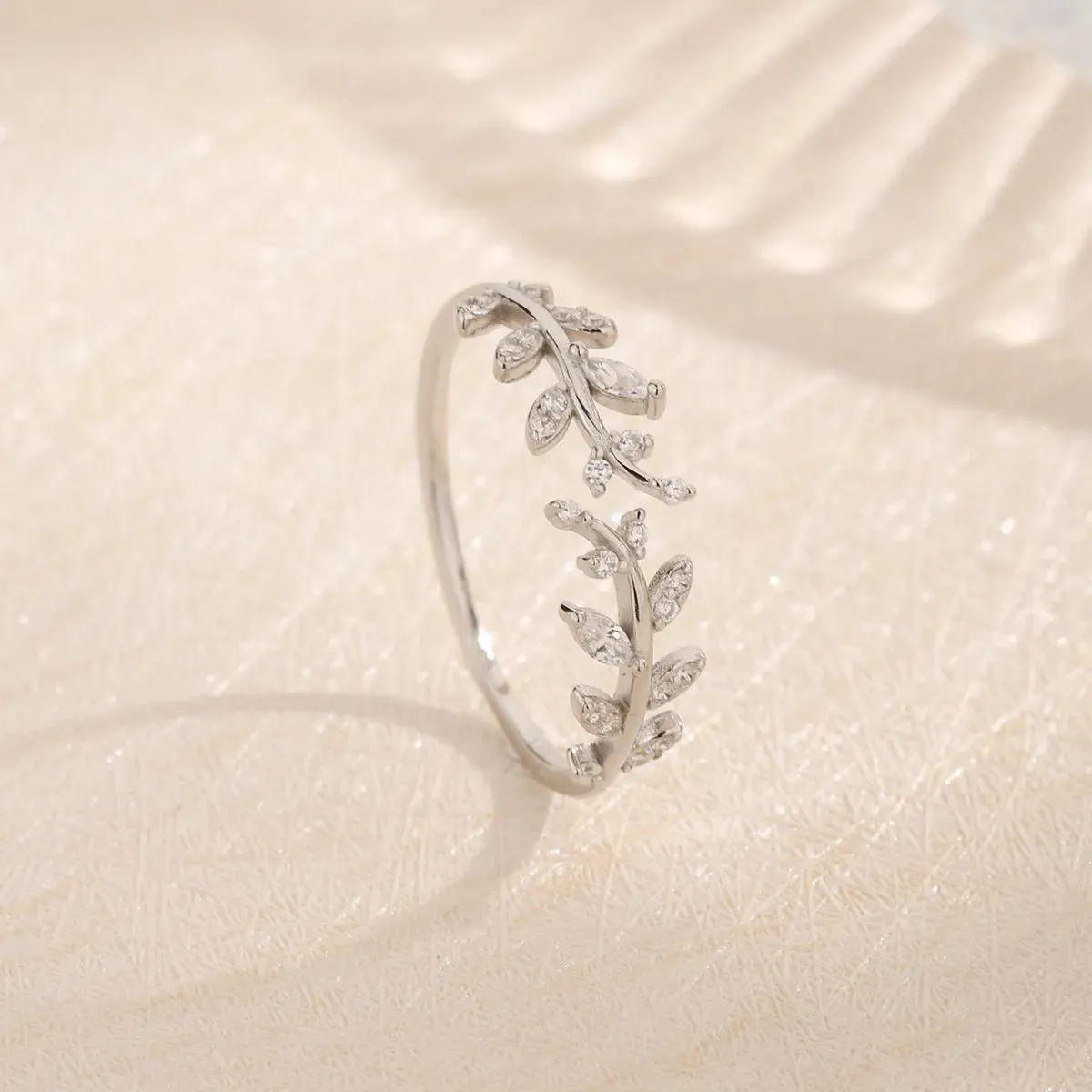 925 Sterling Silver Jewelry 925 Sterling Silver Inland Zircon Open Ring
