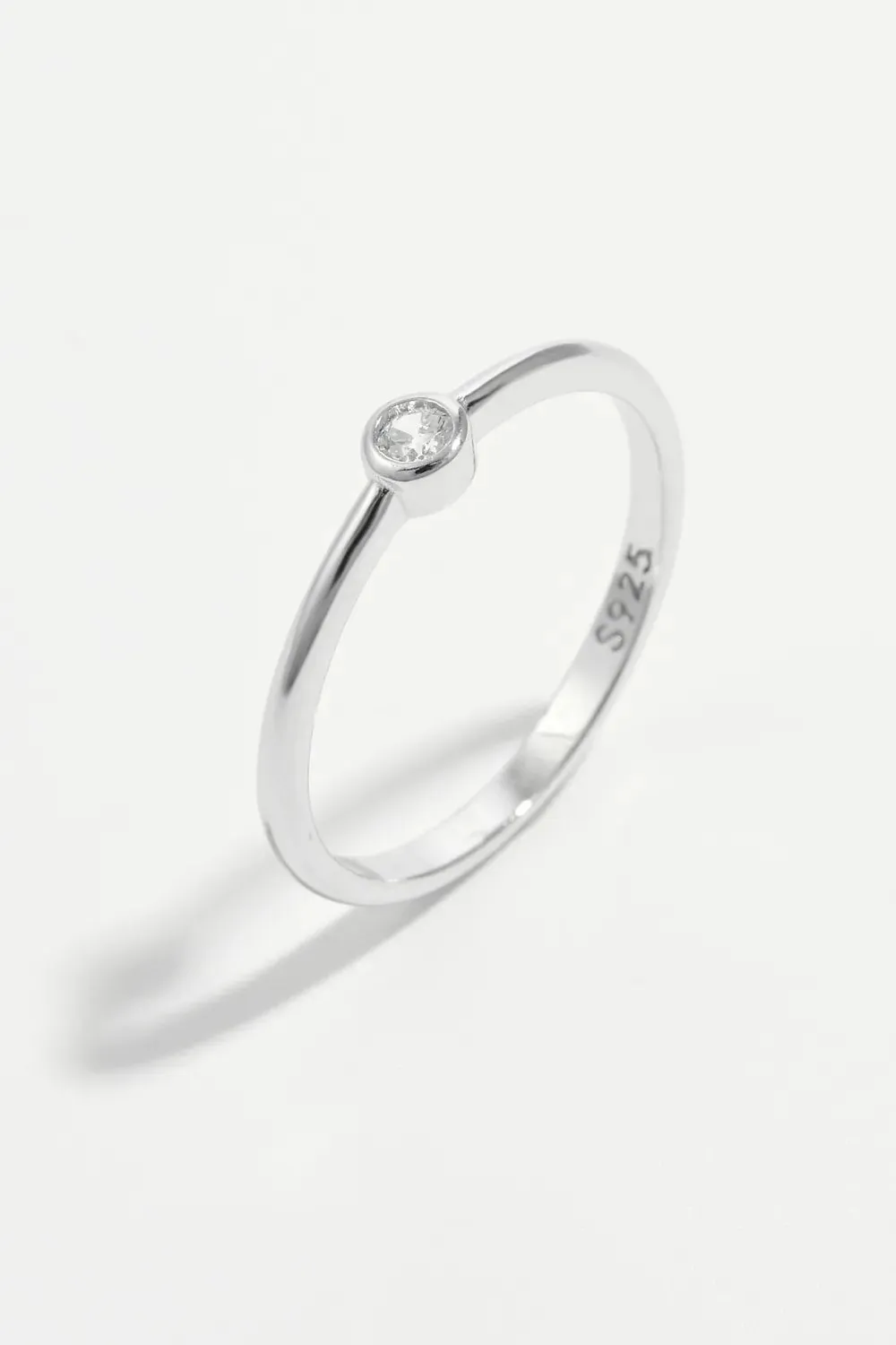 925 Sterling Silver Jewelry 925 Sterling Silver Inland Zircon Ring