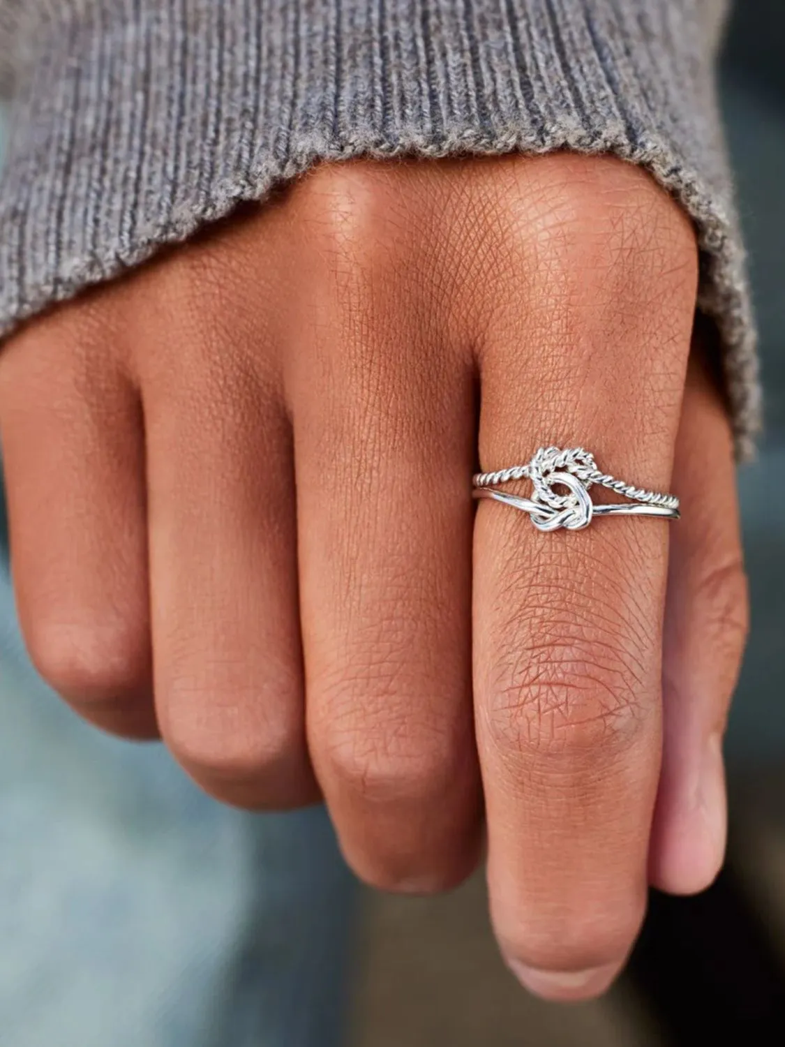 925 Sterling Silver Jewelry 925 Sterling Silver Knotted Ring