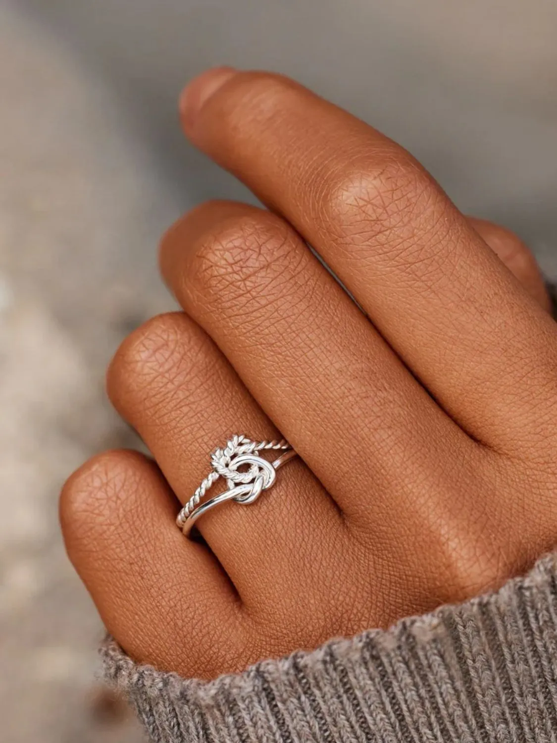 925 Sterling Silver Jewelry 925 Sterling Silver Knotted Ring