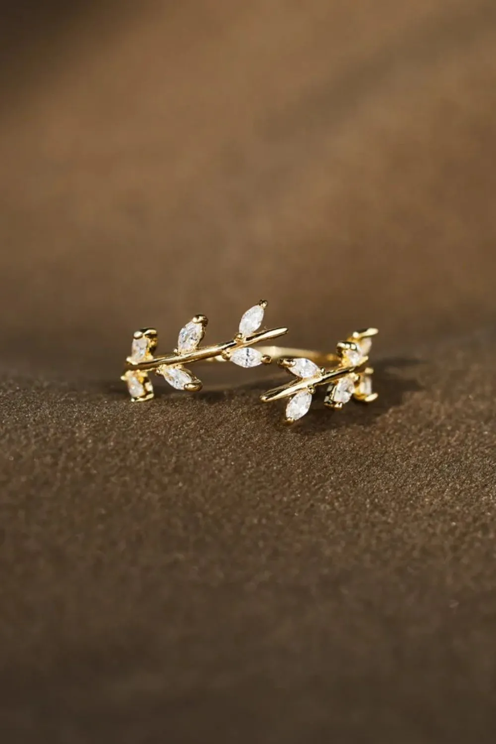 925 Sterling Silver Jewelry 925 Sterling Silver Leaf Open Ring