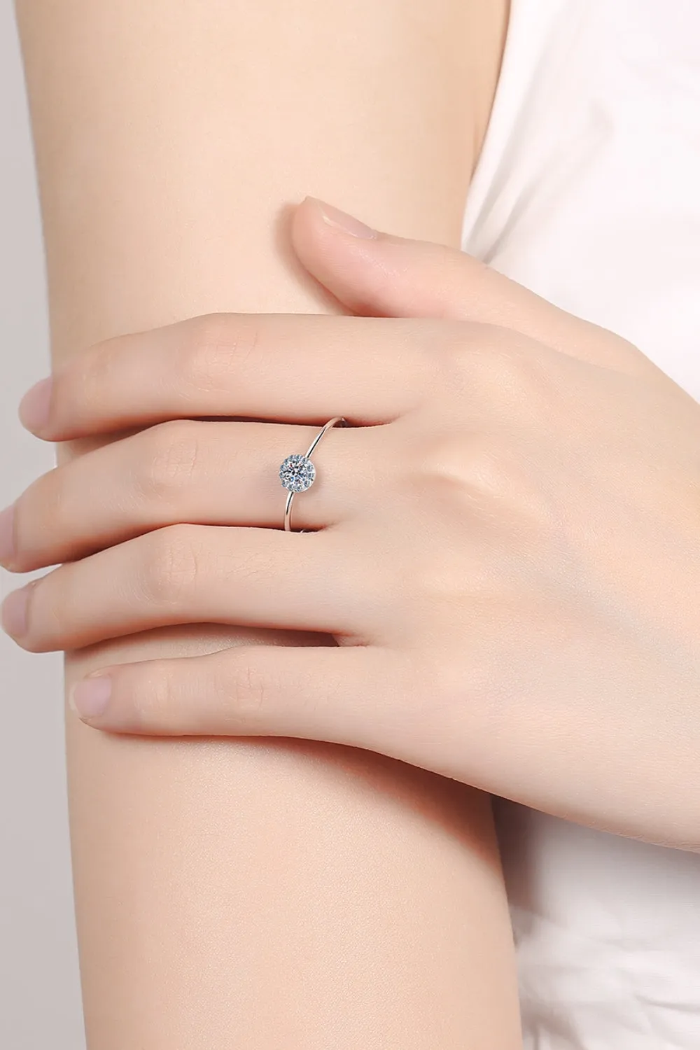 925 Sterling Silver Jewelry 925 Sterling Silver Moissanite Ring