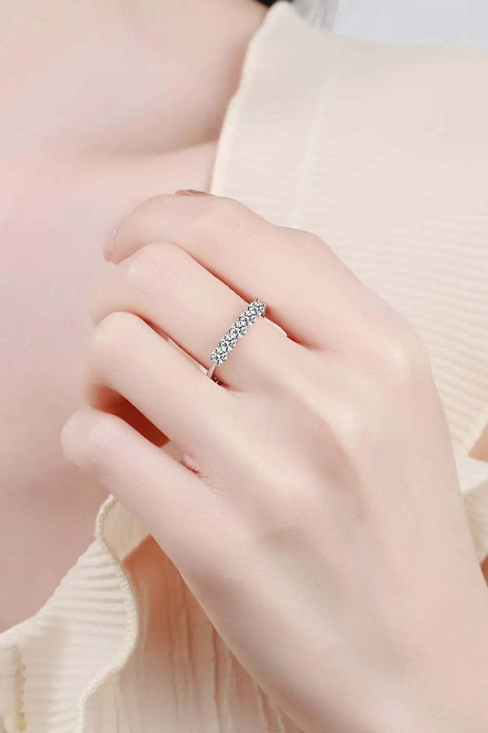 925 Sterling Silver Jewelry 925 Sterling Silver Moissanite Ring