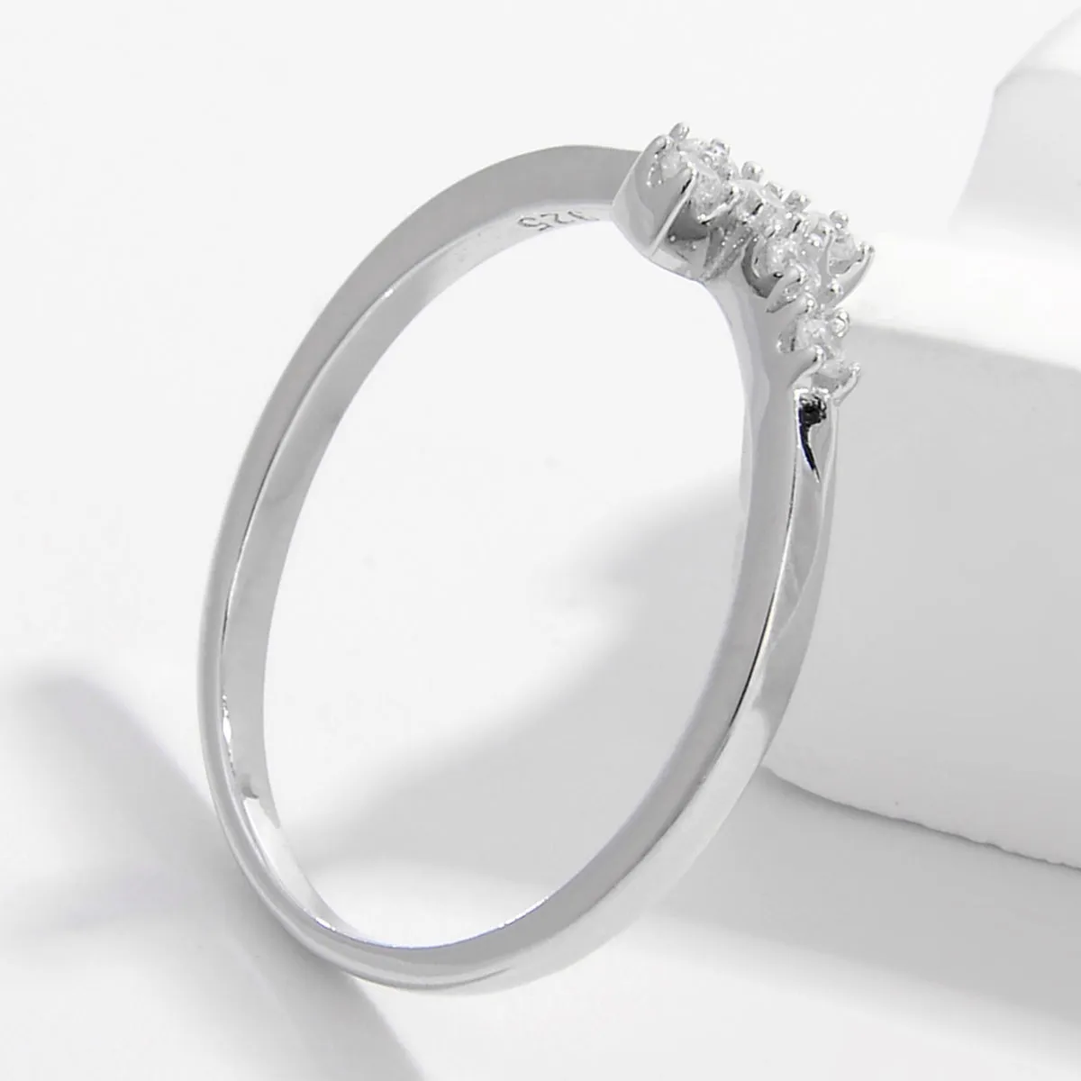 925 Sterling Silver Jewelry 925 Sterling Silver Zircon Cross Ring