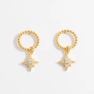 925 Sterling Silver Jewelry 925 Sterling Silver Zircon Dangle Earrings